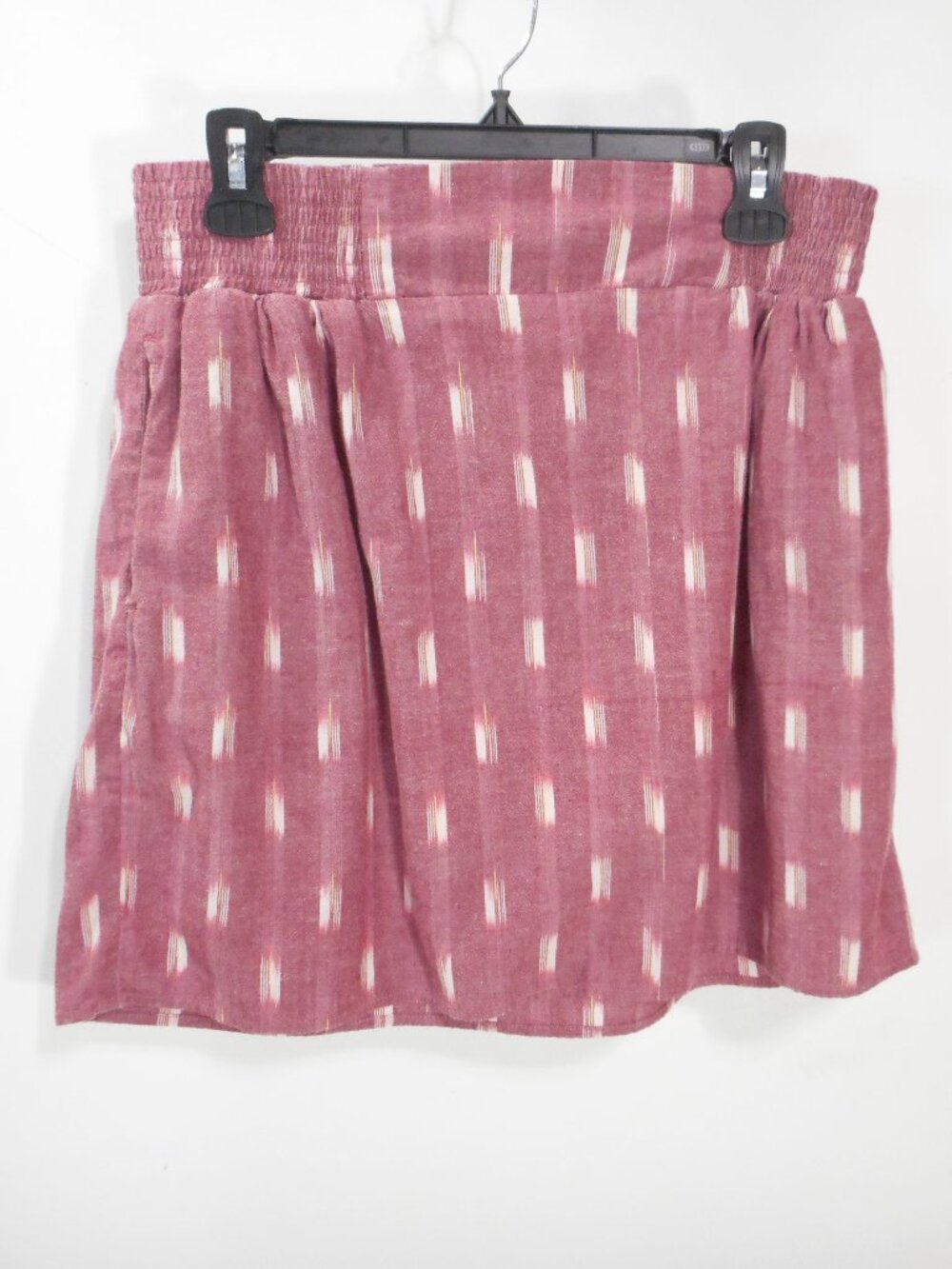 Kavu Women's size S Mini Skirt Cotton Pockets Lined Elastic Waist Travel